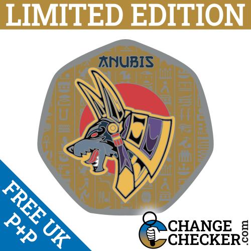 ANUBIS - Egyptian Gods 2022 50p Shaped Coins TGBCH Limited Edition Rare Pre Orde