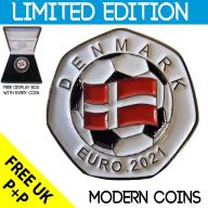 RARE ORIGINAL DENMARK EURO 2021 SERIES WITH COA OF 100