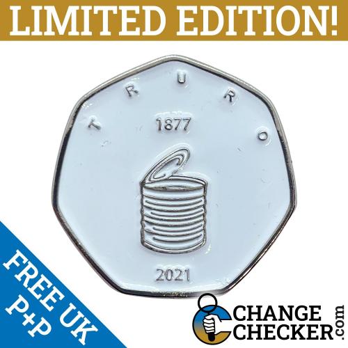 TGBCH Cities Of The UK Series Truro Famous For Tin Trading 50p Shaped Coins