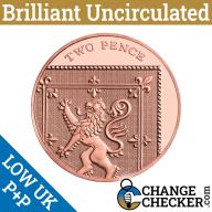 2020 Shield Reverse 2p BUNC Two Pence Penny Coin Brilliant Uncirculated Royal