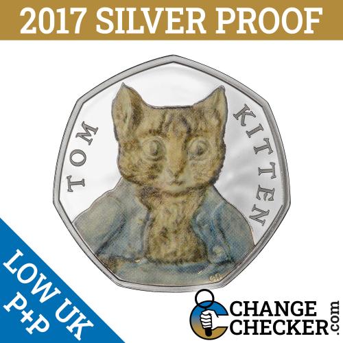 2017 Rare Silver Proof 50p Beatrix Potter Tom Kitten Brand New & Boxed