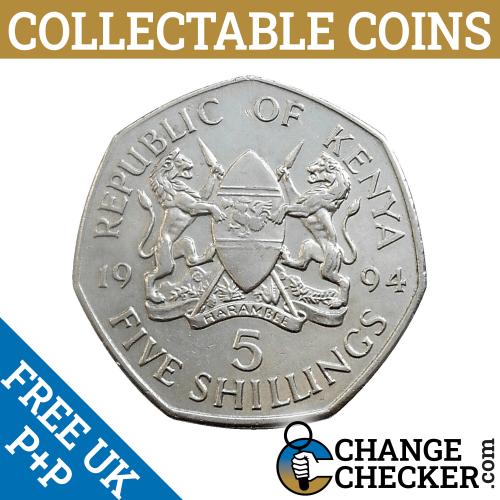 Kenya 50p Shaped Coin 1994 East African Continent Add To Your Collection