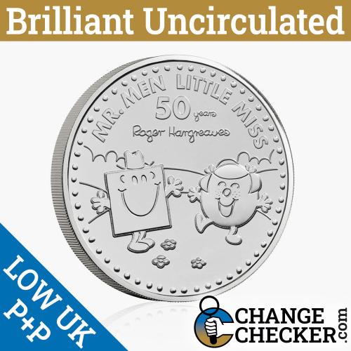 MR Strong & Little Miss Giggles Naked 2021 £5 Five Pounds Coin BU No Packaging