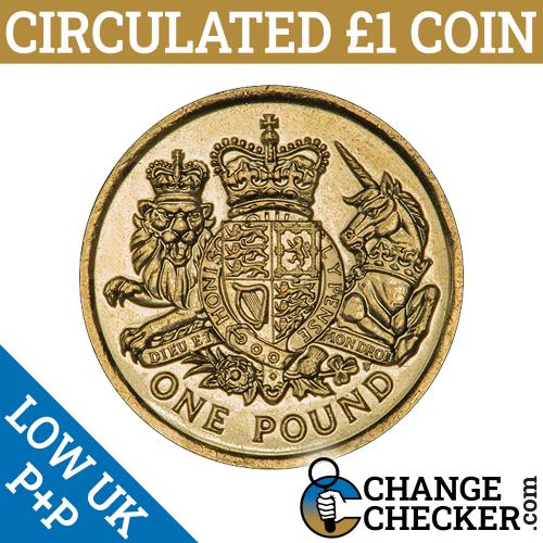 2015 Royal Arms £1 One Pound Coin Circulated Condition Queen Elizabeth II 2nd