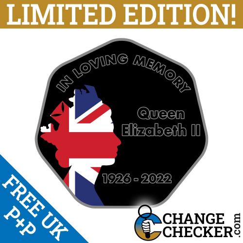 In Memory Queen Elizabeth II 1926 - 2022 Rare 50p Shaped Coin Limited Pre-Order