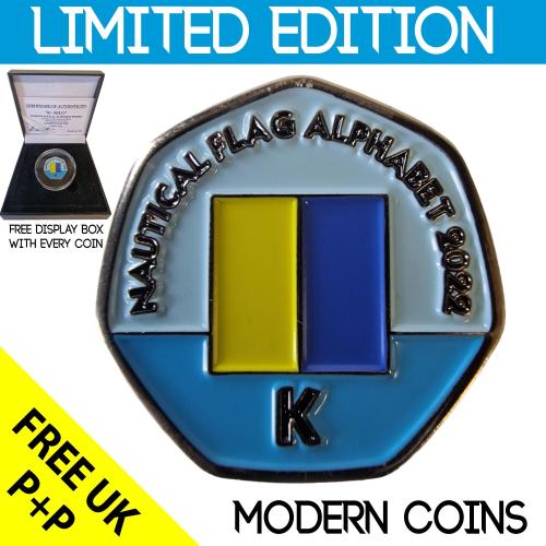 RARE ORIGINAL K-KILO NAUTICAL ALPHABET SERIES WITH COA OF 100