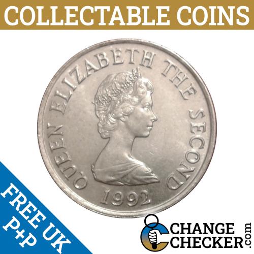 Jersey 1992 Dolmen 10p Ten Pence Channel Islands Circulated Queen Elizabeth 2nd