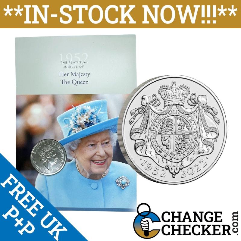 Platinum Jubilee of Her Majesty The Queen 2022 £5 Coin BUNC (5th Portrait) *NEW*