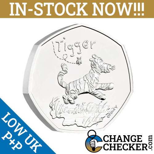 Naked Tigger BU 50p 2021 Coin Brilliant Uncirculated - In Stock Now Christmas