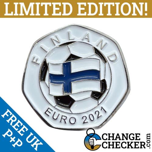 Football Euro 2021 Finland Rare 50p Shaped Coins Limited Edition 100 In Stock