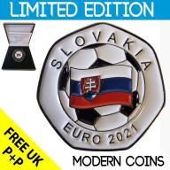 RARE ORIGINAL SLOVAKIA EURO 2021 SERIES WITH COA OF 100