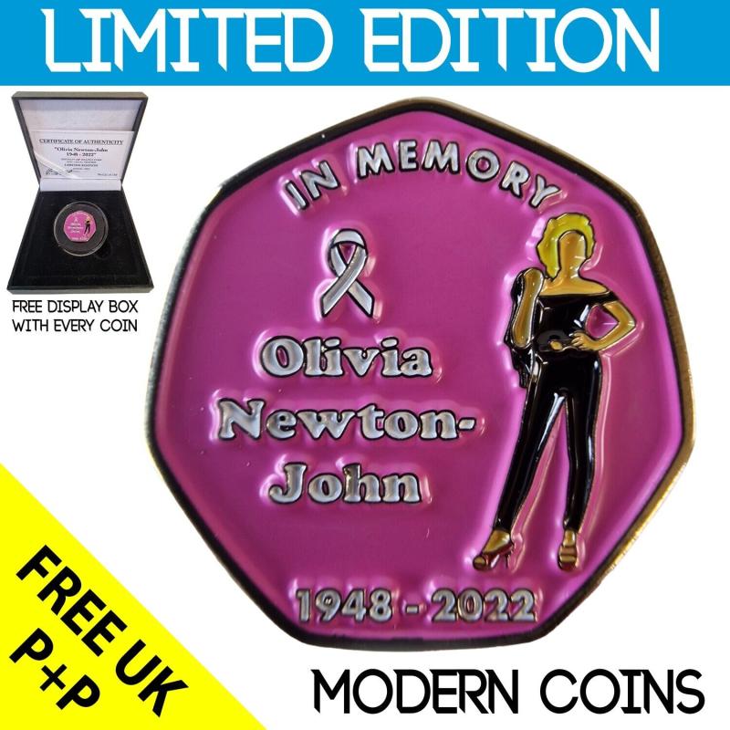 RARE ORIGINAL OLIVIA NEWTON-JOHN 1948-2022 COA 55 LIMITED EDT OF 100