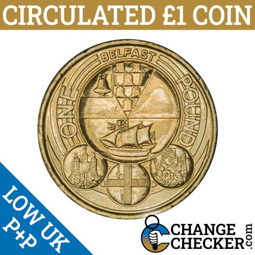 Belfast £1 Coin 2010 Rare Low Mintage One Pound Queen Elizabeth 2 N Ireland II