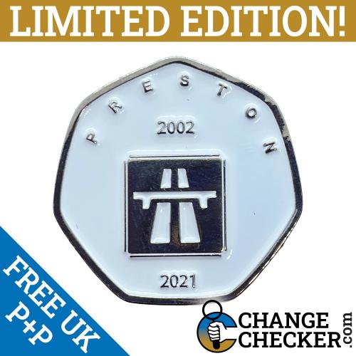 TGBCH Cities Of The UK Series City Of Preston Famous For 1st UK Motorway 50p Sha