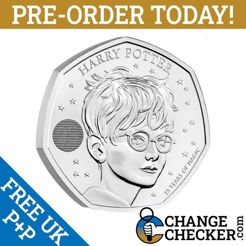 100x Official Harry Potter 2022 50p Fifty Pence BUNC Coin Royal Mint In Hand