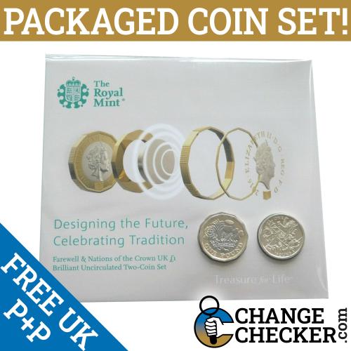 2016 Farewell & 2017 Nations of the Crown £1 One Pound BUNC Coin Set Brilliant