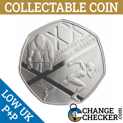 Scotland 2014 Glasgow Commonwealth Games 50p Fifty Pence Coin Circulated