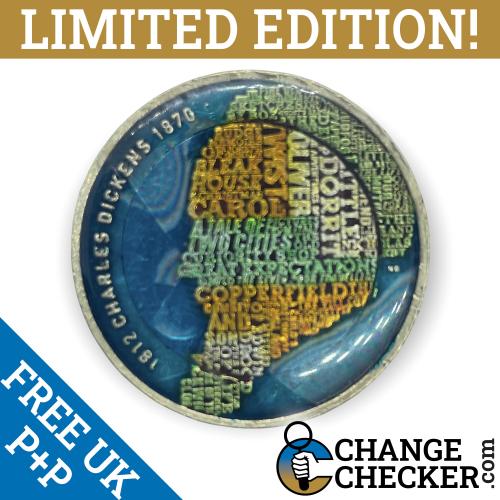 2013 Charles Dickens £2 Two Pounds Coin Multi Coloured Unique Rare Enamelled