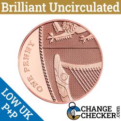 2022 Shield Reverse 1p BUNC One Pence Penny Coin Brilliant Uncirculated Royal