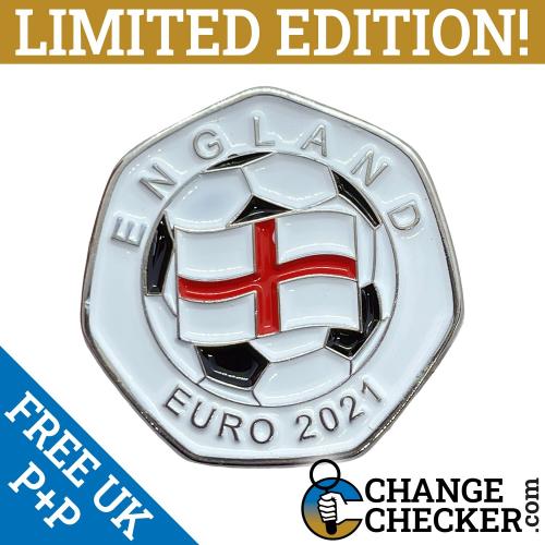 Football Euro 2021 England Rare 50p Shaped Coins LTD Ed 100 Sold Out At TGBCH