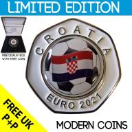 RARE ORIGINAL CROATIA EURO 2021 SERIES WITH COA OF 100