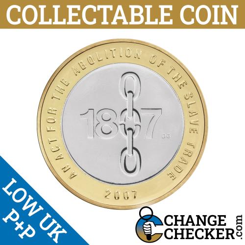 Abolition Slave Trade 2007 Writing Correct Way Up Heads Side Up £2 Coin