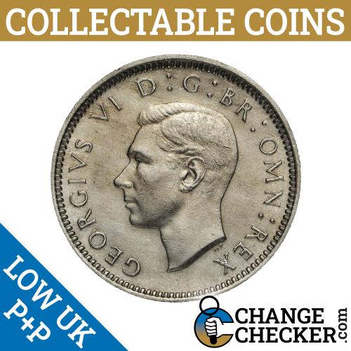 1947 King George 6th Sixpence 6d Circulated History Coin Pre Decimal FREE P+P