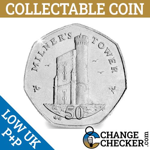 Isle Of Man Manz IOM Milners Tower 2015 50p VAT Receipt Given