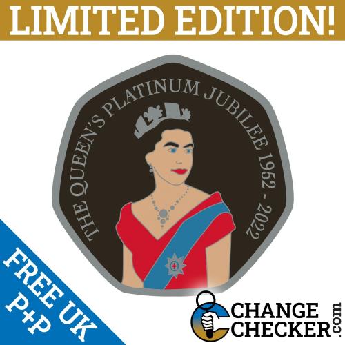 Her Majesty Queen's Portrait Platinum Jubilee 2022 Rare 50p Shaped Coins Pre