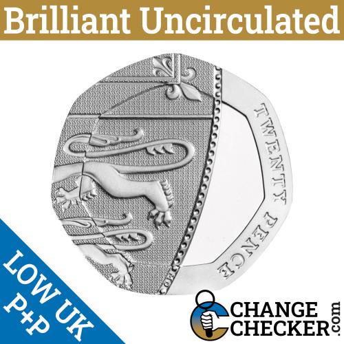 2019 Shield Reverse 20p Twenty Pence Coin Uncirculated Queen Elizabeth 2nd