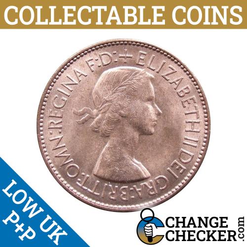1964 Elizabeth II 2nd Half Penny 1/2d Circulated History Coin Pre Decimal P+P