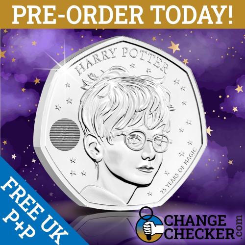 Naked Harry Potter 25 Years Of Magic 2022 50p Fifty Pence BUNC Coin In Stock Now