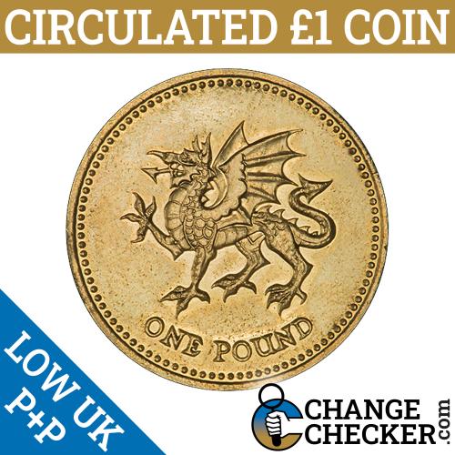 1995 Welsh Dragon £1 One Pound Coin Circulated Condition Queen Elizabeth Wales
