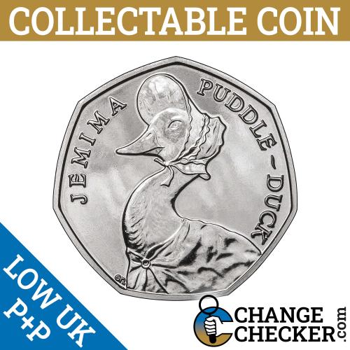 Jemia Puddleduck 50p 2016 Fifty pence VGC Beatrix Potter Collection Circulated