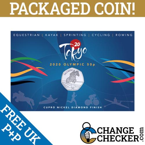 Tokyo Olympic Equestrian 2021 BUNC 50p Fifty Coin Gibraltar Summer Olympics 2020