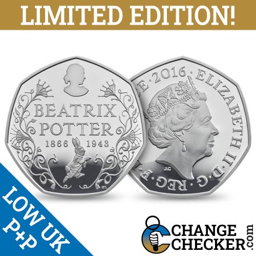 2016 Beatrix Potter Portrait Anniversary 50p Fifty Pence