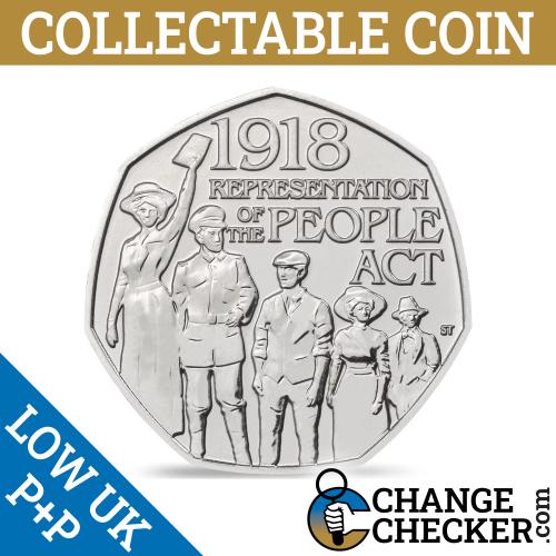 2018 Peoples Act 50p Fifty Pence Coin Circulated Condition
