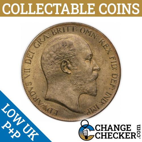 1910 King Edward 7th Penny 1d Circulated History Coin Pre Decimal FREE P+P