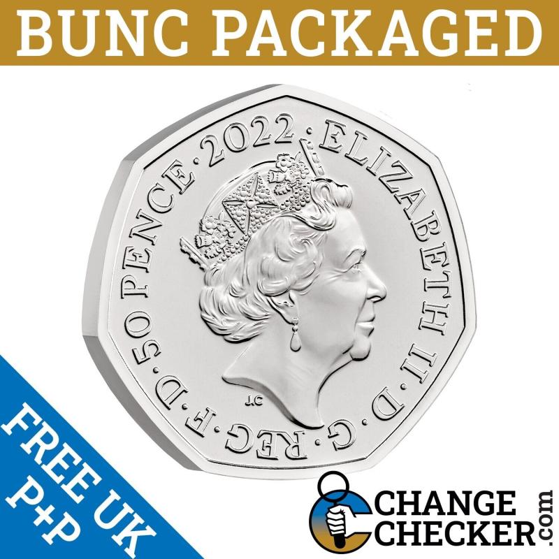 100x Official Harry Potter 2022 50p Fifty Pence BUNC Coin Royal Mint In Hand