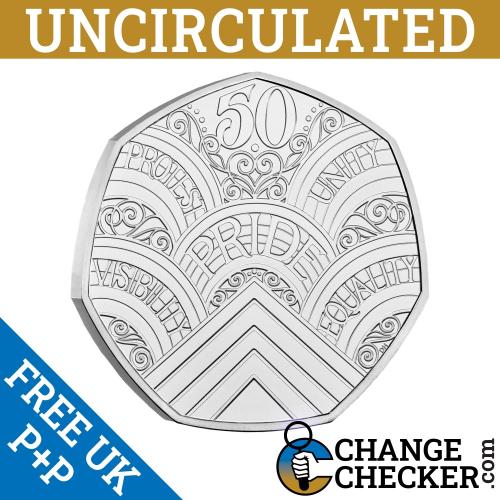 100x 50 Years Pride 2022 50p UNCIRCULATED Condition Fifty Pence Coin Sealed Bag
