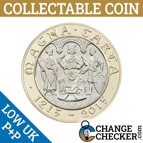 2015 Magna Carta Writing Upside Down Two Pounds