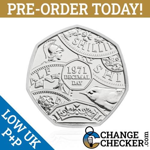 Naked Decimal Day BU 50p Coin Brilliant Uncirculated - In Stock Now