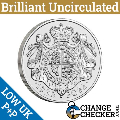 Naked Platinum Jubilee of Her Majesty The Queen 2022 £5 Coin BUNC - In Stock!