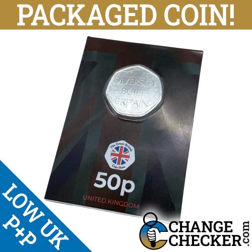 2020 Diversity Built Britain 50p Fifty Pence Coin Uncirculated Packaged Coin