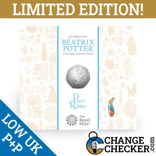 2017 The Tale Of Peter Rabbit Brilliant Uncirculated 50p Royal Mint VAT Receipt