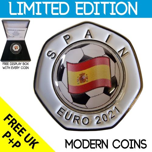 RARE ORIGINAL SPAIN EURO 2021 SERIES WITH COA OF 100