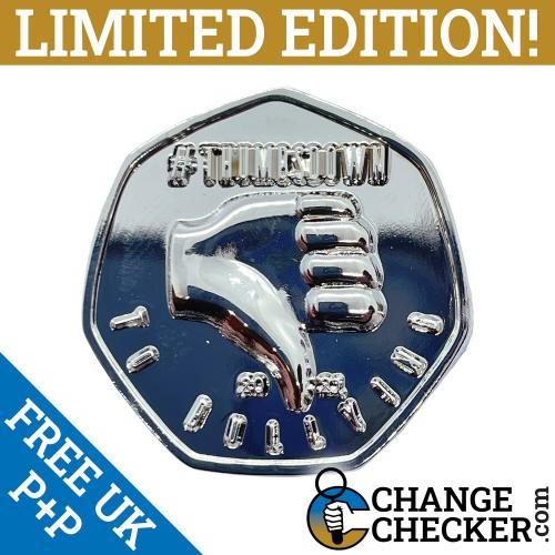 Thumbs Down To Bullying Rare 50p Shaped Novelty Coin TGBCH Certified