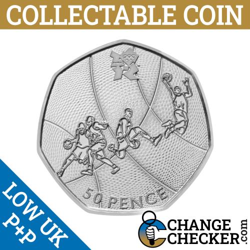 2011 Basketball 50p 2012 Olympic Rare Coins Circulated Condition Olympics