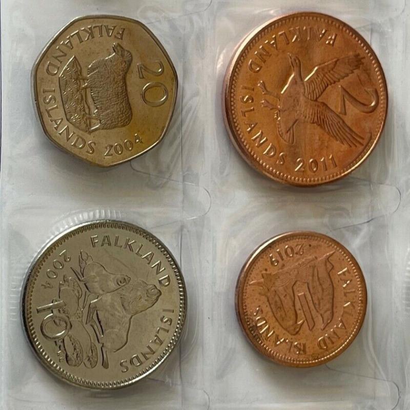 Falkland Islands Set 8x Coins Good Condition VAT Receipt Given