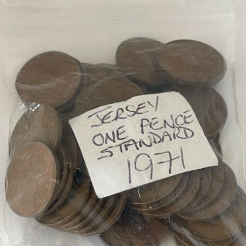 Jersey 1971 1p Decimal Penny Channel Islands VAT Receipt Given